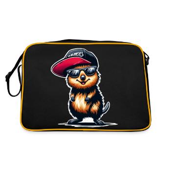 Quokka - Sac Retro - noir/or - Dos