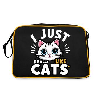 Chat Chats Amoureux Chat Propriétaire Chaton - Sac Retro - noir/or - Dos
