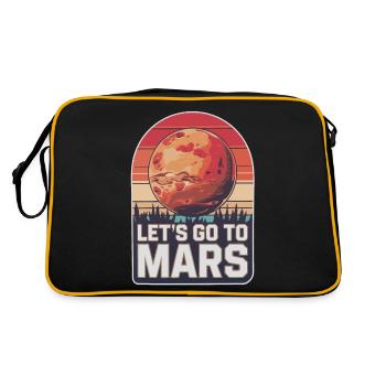 Mars Planète Planète Système Solaire - Sac Retro - noir/or - Dos