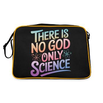 Atheism, Atheist, Anti-Religion, Agnostic - Retro Bag - black/gold - Back