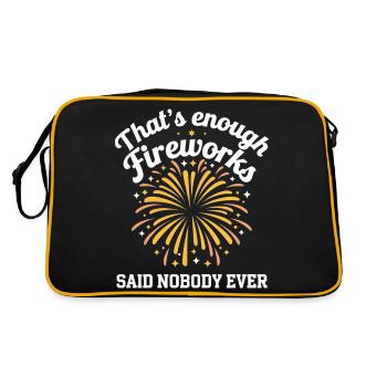 Pyrotechnics Fireworks Pyrotechnics - Retro Bag - black/gold - Back