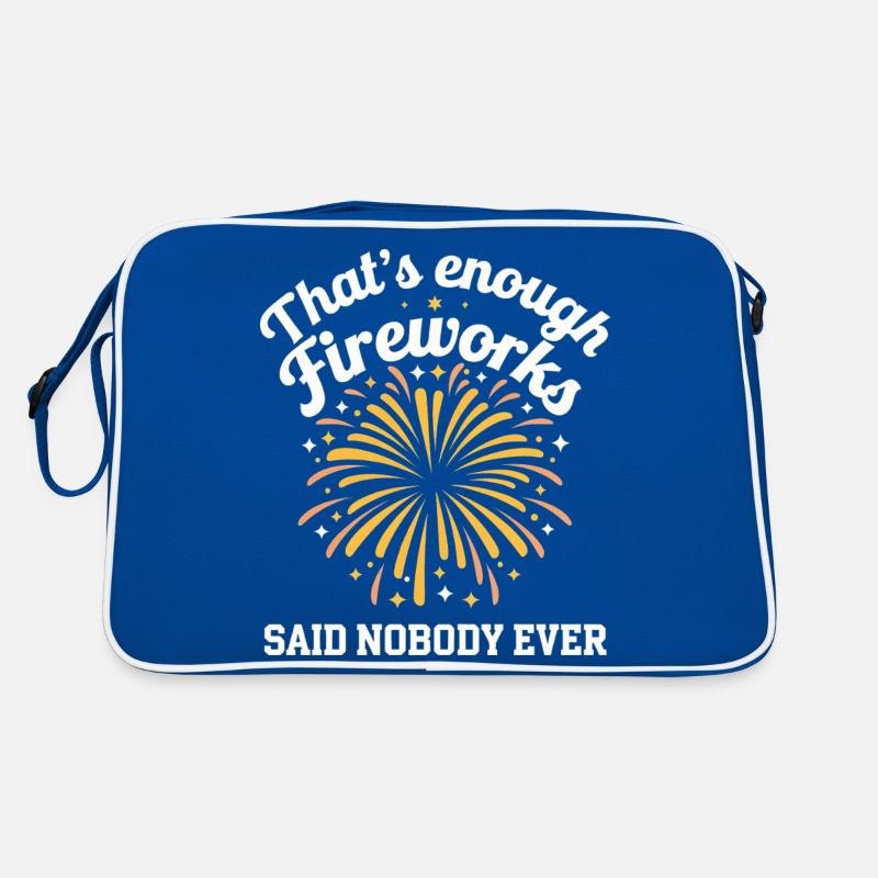 Pyrotechnics Fireworks Pyrotechnics Retro Bag
