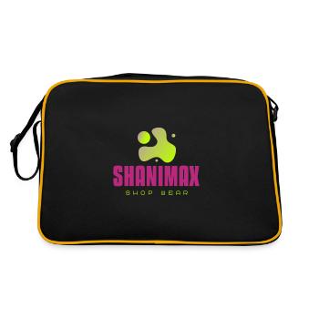 musicians featuring a disco ball - Retro Tasche - Schwarz/Gold - Hinten