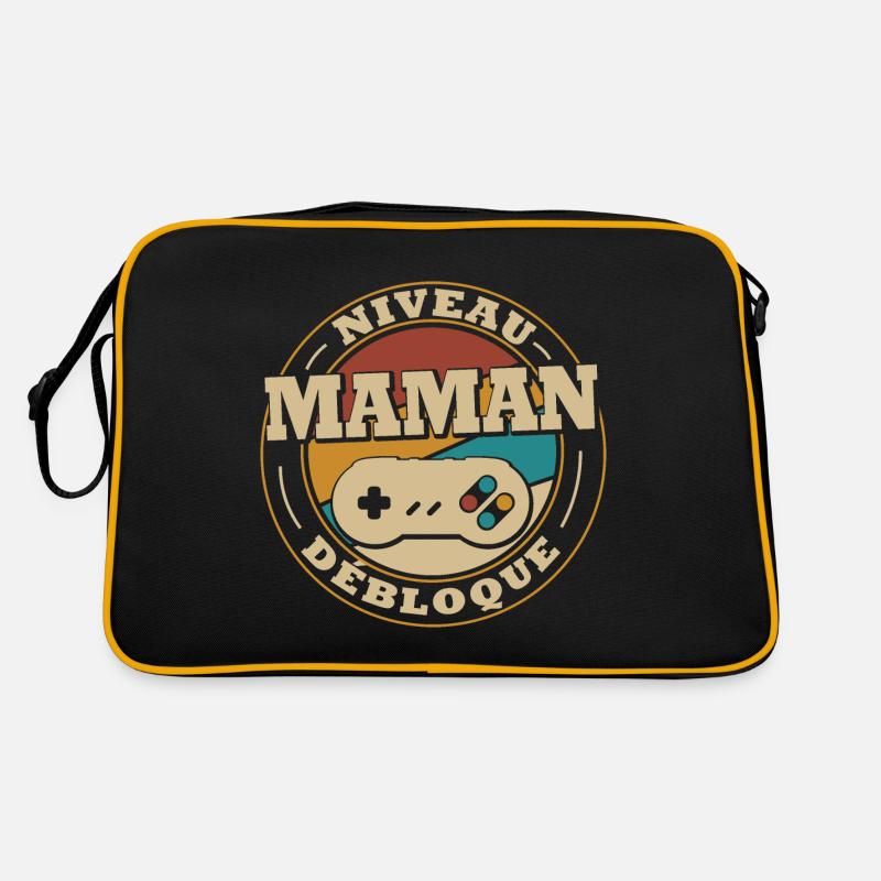 Niveau maman débloquer - Sac Retro - noir/or