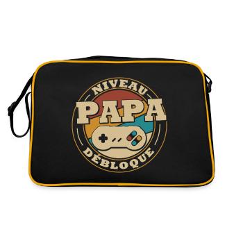 Level dad unlock - Retro Bag - black/gold - Back