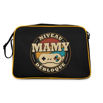 Level grandma unlock - Retro Bag - black/gold - Back