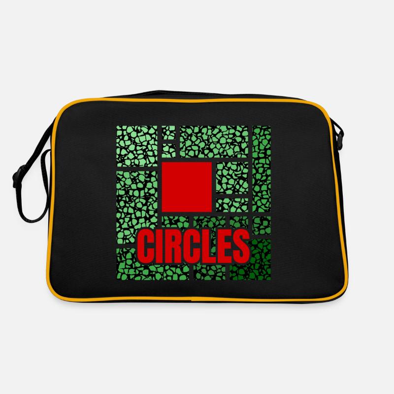 Abstraction tachetée de vert Sac Retro