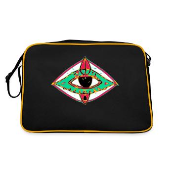 The Third Eye - Retro Bag - black/gold - Back