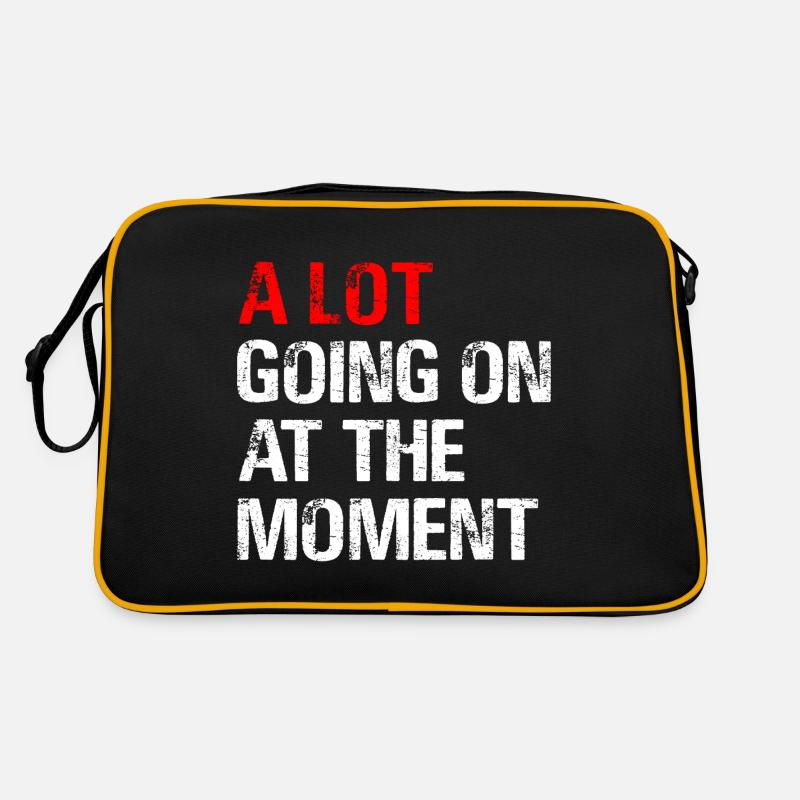 Im Moment ist viel los Retro Tasche