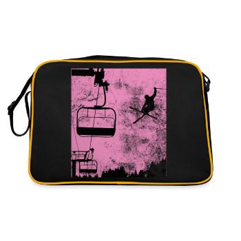 Ski - (2) - Sac Retro - noir/or - Dos