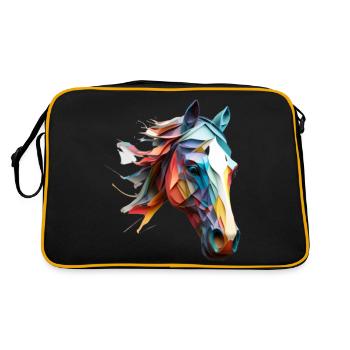 A special gift for horse enthusiasts - Retro Bag - black/gold - Back