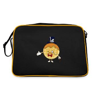 Waffle - Retro Bag - black/gold - Back