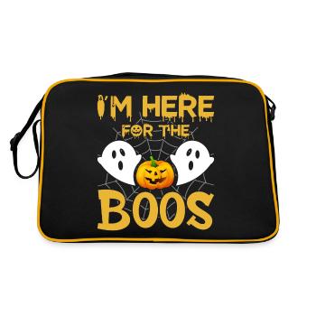 Halloween Funny Man Woman - Retro Bag - black/gold - Back