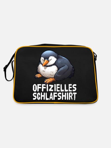 Chemise de nuit officielle Penguin - Sac Retro - noir/or - Dos