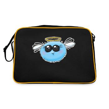 grumble bumblebee little angel funny cartoon bumblebee - Retro Bag - black/gold - Back