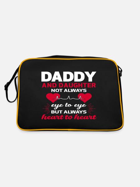 père et fille - Sac Retro - noir/or - Dos