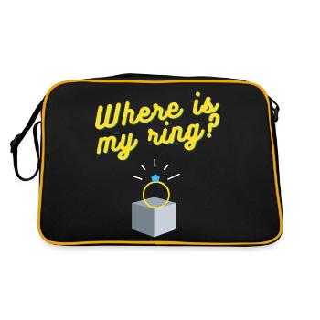 Where is my ring? - Retro Bag - black/gold - Back