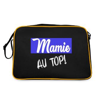 MAMIE. FÊTE DES MÈRES. BONNE FÊTE MAMIE - Sac Retro - noir/or - Dos