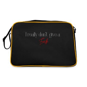 don't give a fxck - Retro Bag - black/gold - Back