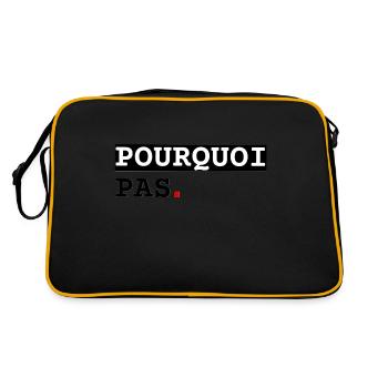 Why not - Retro Bag - black/gold - Back