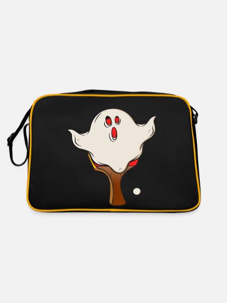 Table Tennis Halloween Spirit Halloween Disguise - Retro Bag - black/gold - Back