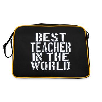 Meilleur professeur du monde - Sac Retro - noir/or - Dos
