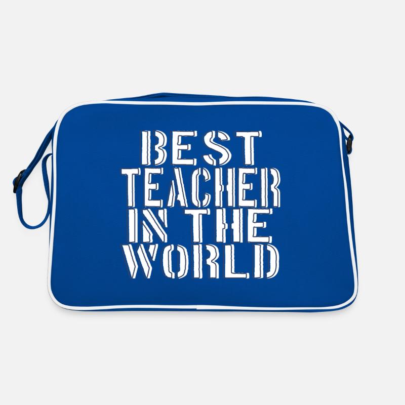 Bester Lehrer der Welt Retro Tasche