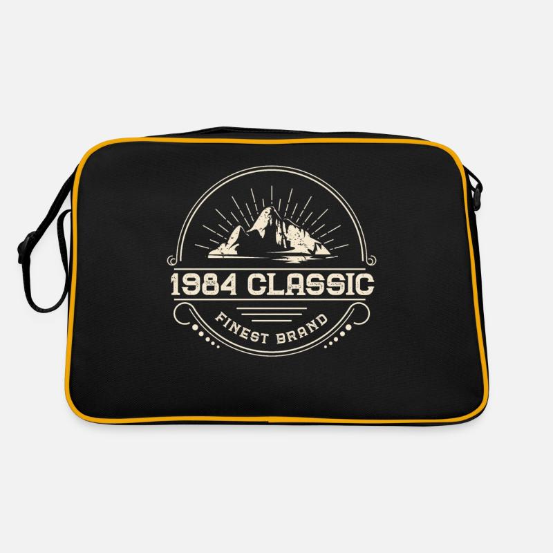 1984 v. Chr. Classic feinste Marke - 1984 Geburtstagsgeschenk - Retro Tasche - Schwarz/Gold