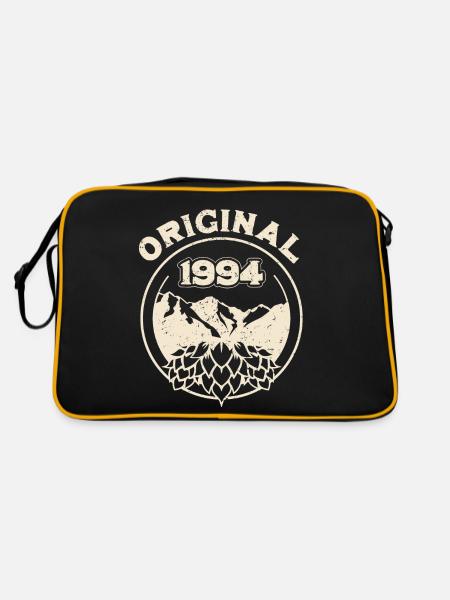1994 BC Original - 1994 Geburtstagsgeschenk - Retro Tasche - Schwarz/Gold - Hinten