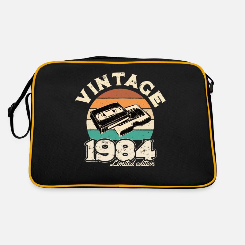1984 rétro coucher de soleil cassette vidéo - 1984 cadeau d’anniversaire Sac Retro