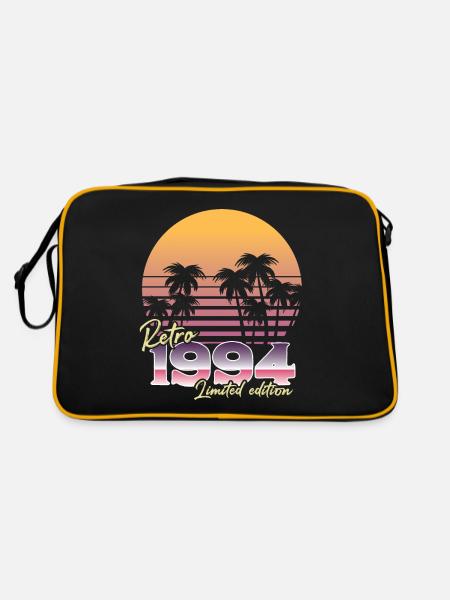 1994 SW retro limitierte Auflage - 1994 Geburtstagsgeschenk - Retro Tasche - Schwarz/Gold - Hinten