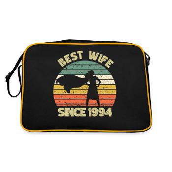 Meilleure épouse depuis 1994 - 1994 Cadeau d’anniversaire - Sac Retro - noir/or - Dos