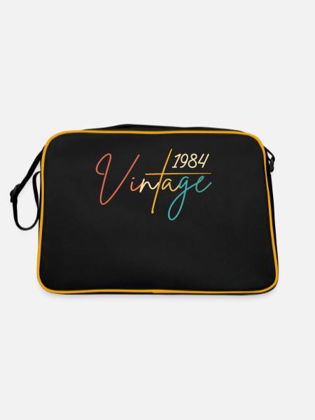 Elégant et vintage 1984 - 1984 Cadeau d’anniversaire - Sac Retro - noir/or