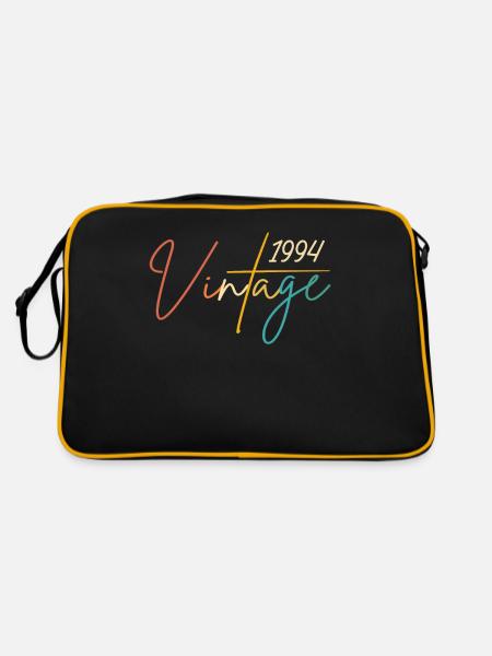 Elégant et vintage 1994 - 1994 Cadeau d’anniversaire - Sac Retro - noir/or - Dos