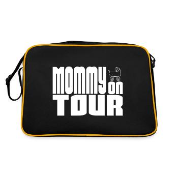 Mommy On Tour - Mom with stroller is on the way - Retro Bag - black/gold - Back