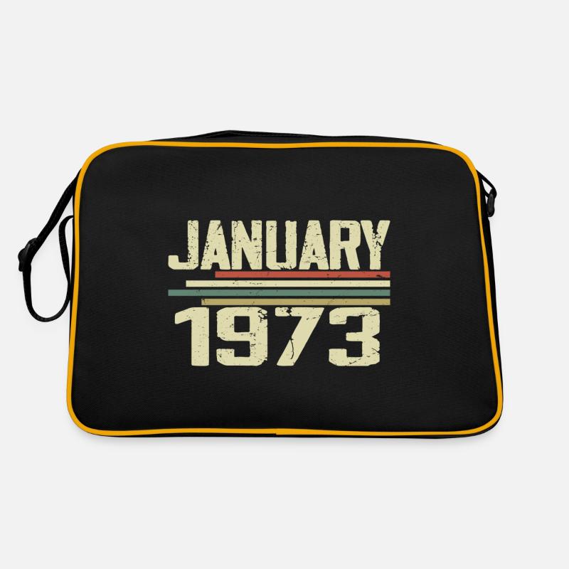 Januar 1973 - Geburtstagsgeschenk Januar 1973 Retro Tasche