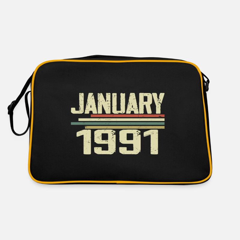 Januar 1991 - Geburtstagsgeschenk Januar 1991 Retro Tasche
