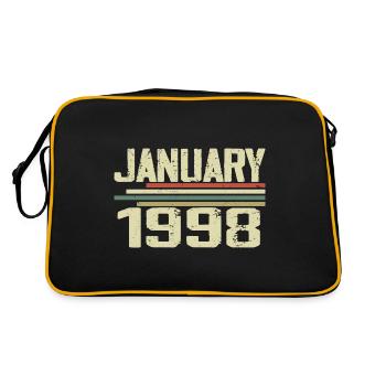 Janvier 1998 - Cadeau d’anniversaire Janvier 1998 - Sac Retro - noir/or - Dos