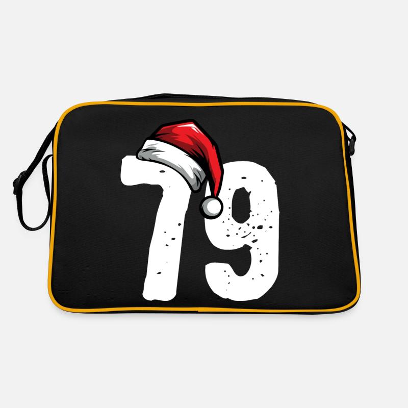 79 Number Christmas - Retro Bag - black/gold