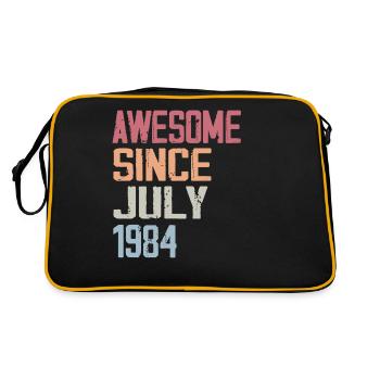 Juillet 1984 Cadeau Anniversaire Juillet 1984 - Sac Retro - noir/or - Dos