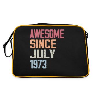 Juillet 1973 Cadeau Anniversaire Juillet 1973 - Sac Retro - noir/or - Dos