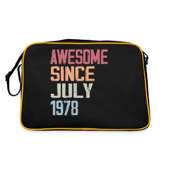 July 1978 Birthday Gift July 1978 - Retro Bag - black/gold - Back