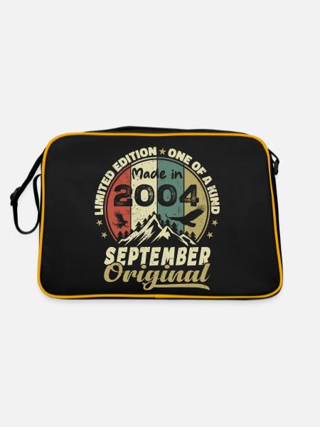 2004 - Legends are born September 2004 - Retro Bag - black/gold - Back