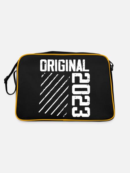 Original 2023 1st Anniversary Retro Gift - Retro Bag - black/gold - Back