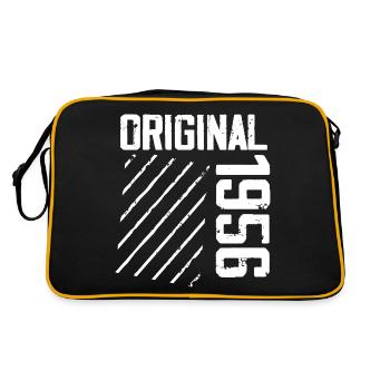 Original 1956 68th Birthday Retro Gift - Retro Bag - black/gold - Back