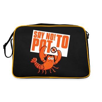 Krebse kochen Pun Krebs Saison Hummer - Retro Tasche - Schwarz/Gold - Hinten