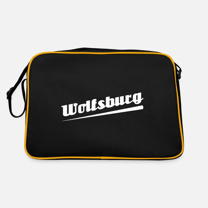 Wolfsburg - Textdesign mit Stadtnamen Retro Tasche