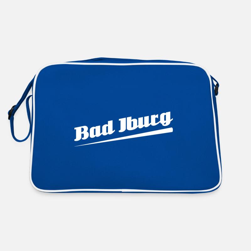 Bad Iburg - Conception de texte avec les noms de villes Sac Retro