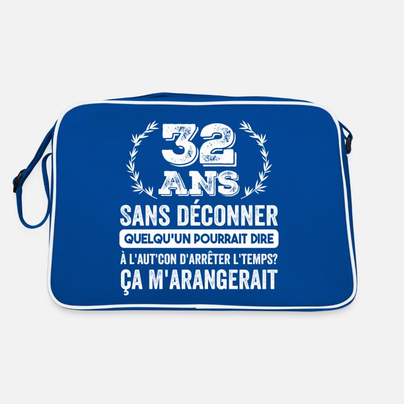 32 Ans Sans Déconner Cadeau D'anniversaire 32ans Sac Retro
