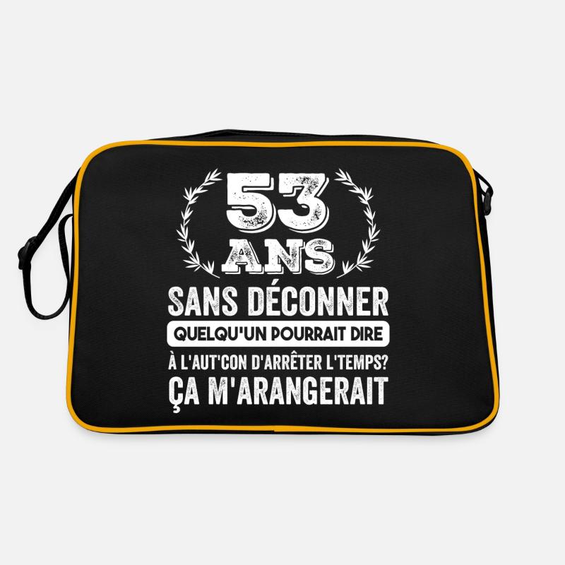53 Ans Sans Déconner Cadeau D'anniversaire 53 Ans Sac Retro